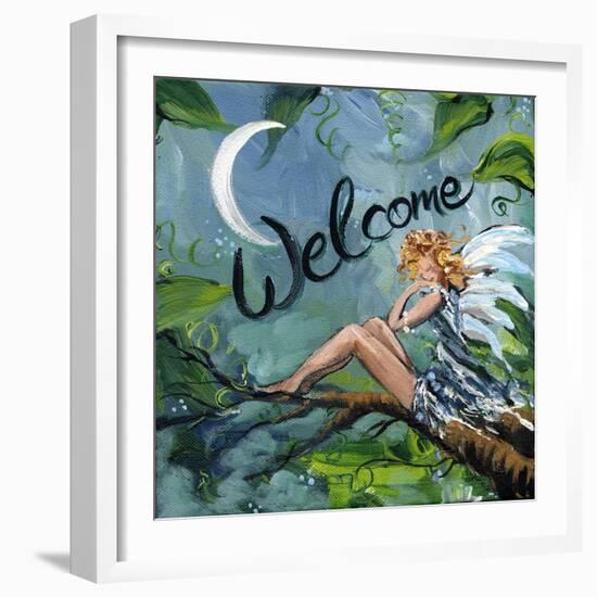 Welcome Fairy-sylvia pimental-Framed Art Print