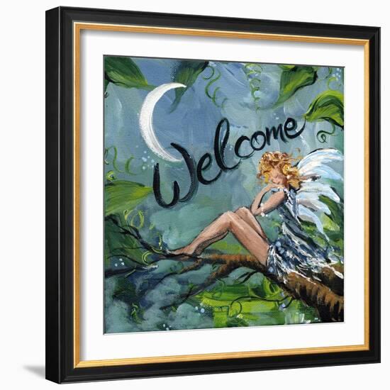 Welcome Fairy-sylvia pimental-Framed Art Print