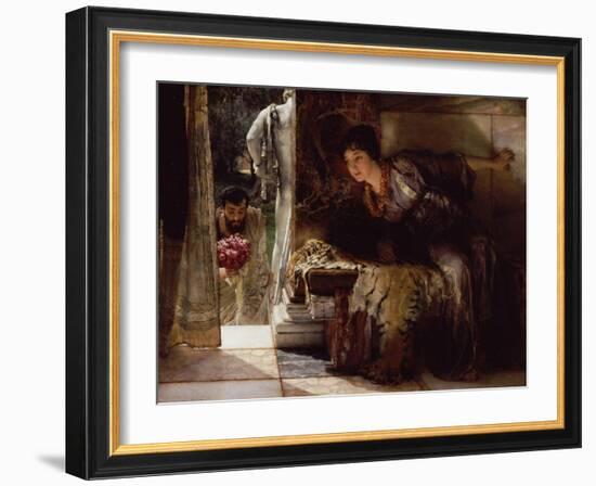 Welcome Footsteps (Well-Known Footsteps)-Sir Lawrence Alma-Tadema-Framed Giclee Print