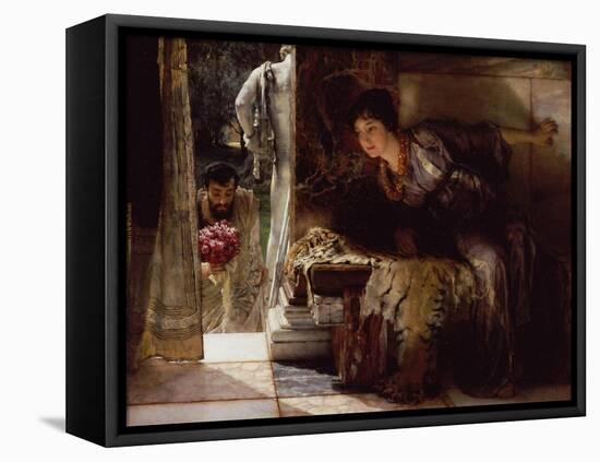 Welcome Footsteps (Well-Known Footsteps)-Sir Lawrence Alma-Tadema-Framed Premier Image Canvas