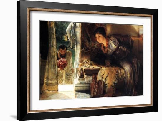 Welcome Footsteps-Sir Lawrence Alma-Tadema-Framed Art Print