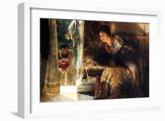 Welcome Footsteps-Sir Lawrence Alma-Tadema-Framed Art Print