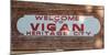 Welcome greeting sign of Heritage City Vigan, Ilocos Sur, Philippines-null-Mounted Photographic Print