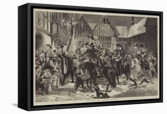 Welcome Guests at Mardon Hall-Sir John Gilbert-Framed Premier Image Canvas