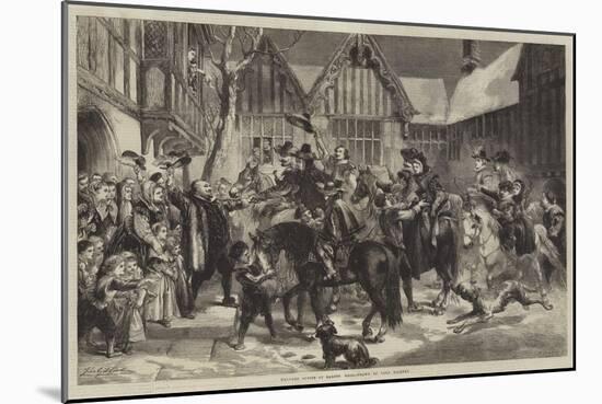 Welcome Guests at Mardon Hall-Sir John Gilbert-Mounted Giclee Print