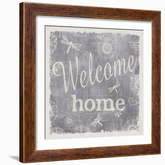 Welcome Home-Slate-ALI Chris-Framed Giclee Print