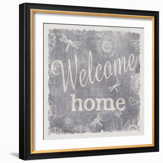 Welcome Home-Slate-ALI Chris-Framed Giclee Print