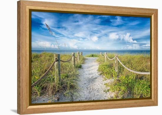 Welcome Home-Mary Lou Johnson-Framed Stretched Canvas