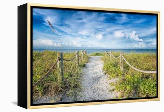 Welcome Home-Mary Lou Johnson-Framed Stretched Canvas