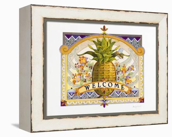 Welcome Pineapple-David Galchutt-Framed Premier Image Canvas