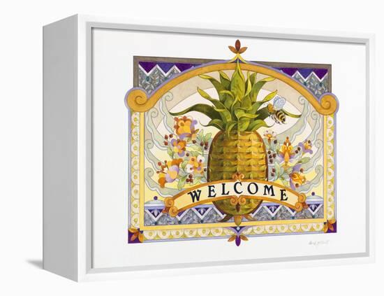 Welcome Pineapple-David Galchutt-Framed Premier Image Canvas