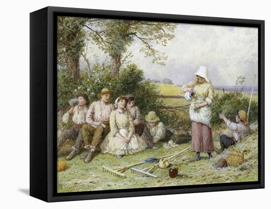 Welcome Refreshment-Myles Birket Foster-Framed Premier Image Canvas