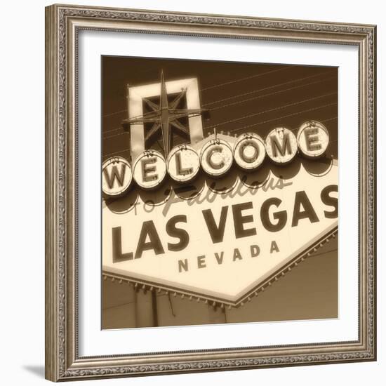 Welcome Sign-Walter Robertson-Framed Art Print