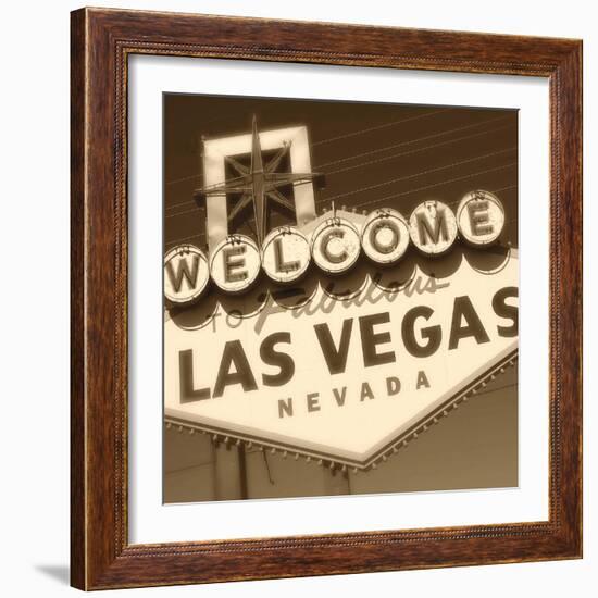 Welcome Sign-Walter Robertson-Framed Art Print