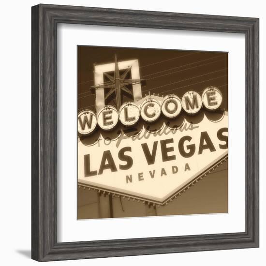 Welcome Sign-Walter Robertson-Framed Art Print