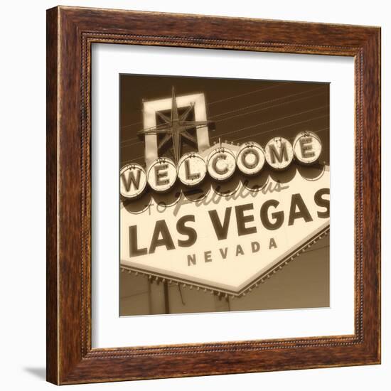 Welcome Sign-Walter Robertson-Framed Art Print