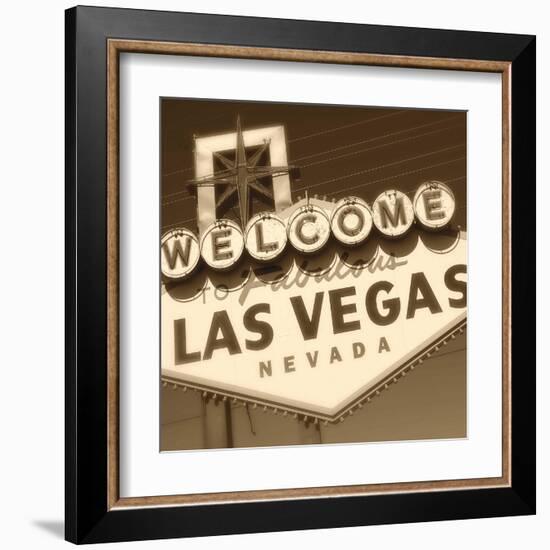 Welcome Sign-Walter Robertson-Framed Art Print