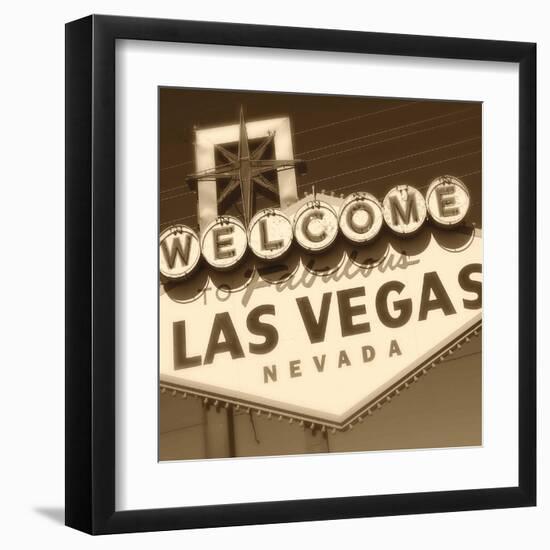 Welcome Sign-Walter Robertson-Framed Art Print