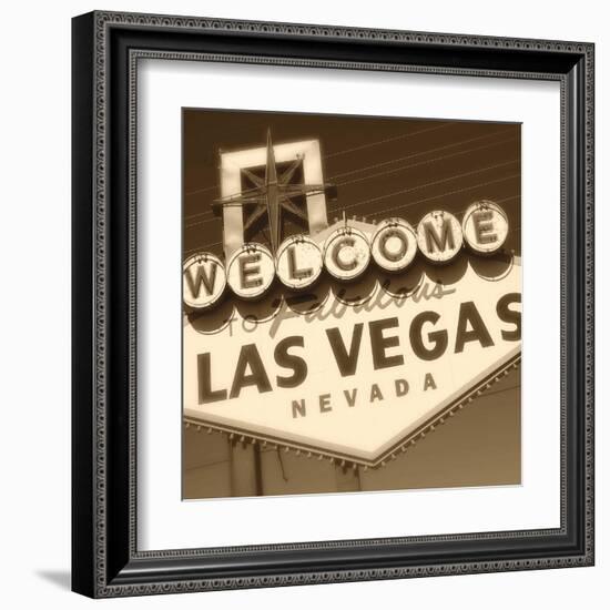 Welcome Sign-Walter Robertson-Framed Art Print