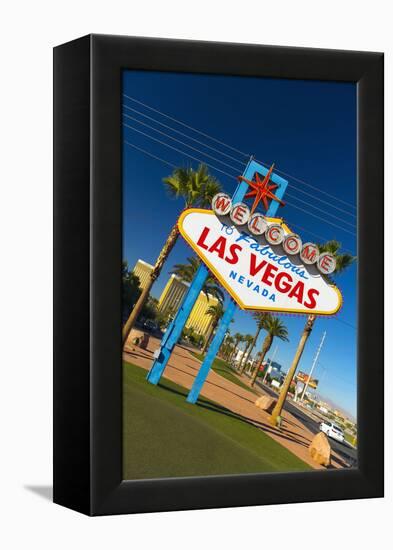 Welcome to Fabulous Las Vegas Sign, Las Vegas, Nevada, United States of America, North America-Alan Copson-Framed Premier Image Canvas