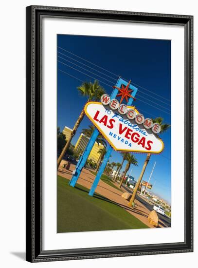 Welcome to Fabulous Las Vegas Sign, Las Vegas, Nevada, United States of America, North America-Alan Copson-Framed Photographic Print