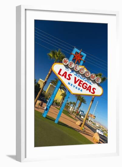 Welcome to Fabulous Las Vegas Sign, Las Vegas, Nevada, United States of America, North America-Alan Copson-Framed Photographic Print