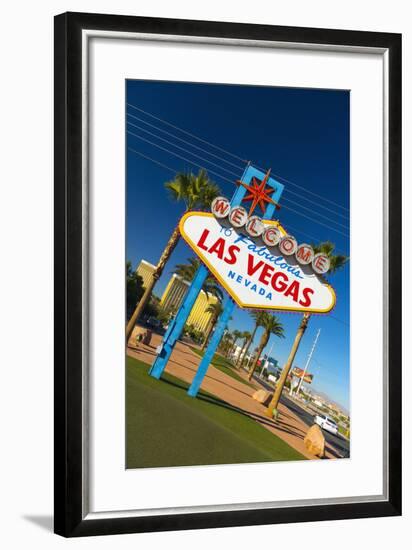 Welcome to Fabulous Las Vegas Sign, Las Vegas, Nevada, United States of America, North America-Alan Copson-Framed Photographic Print