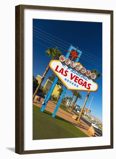 Welcome to Fabulous Las Vegas Sign, Las Vegas, Nevada, United States of America, North America-Alan Copson-Framed Photographic Print