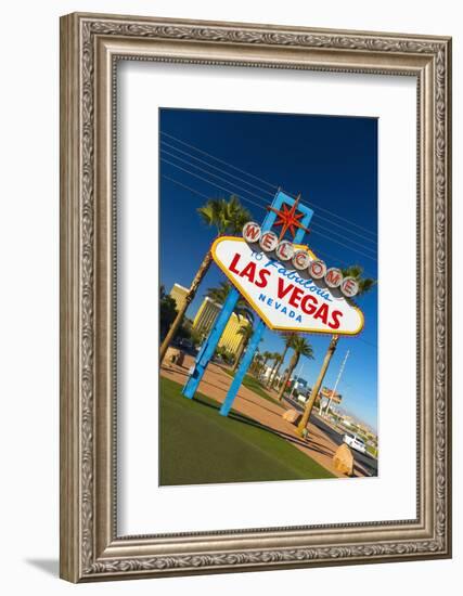 Welcome to Fabulous Las Vegas Sign, Las Vegas, Nevada, United States of America, North America-Alan Copson-Framed Photographic Print