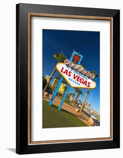 Welcome to Fabulous Las Vegas Sign, Las Vegas, Nevada, United States of America, North America-Alan Copson-Framed Photographic Print