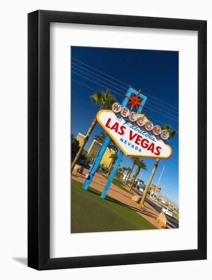 Welcome to Fabulous Las Vegas Sign, Las Vegas, Nevada, United States of America, North America-Alan Copson-Framed Photographic Print