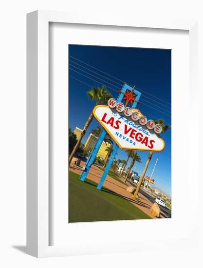 Welcome to Fabulous Las Vegas Sign, Las Vegas, Nevada, United States of America, North America-Alan Copson-Framed Photographic Print