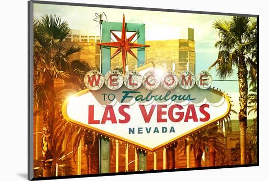 Welcome to Fabulous Las Vegas-null-Mounted Art Print