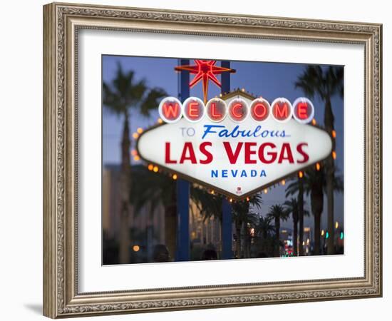 Welcome to Las Vegas Sign, Las Vegas, Nevada, United States of America, North America-Gavin Hellier-Framed Photographic Print