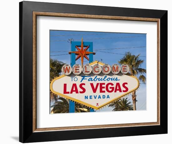 Welcome to Las Vegas Sign, Las Vegas, Nevada, United States of America, North America-Michael DeFreitas-Framed Photographic Print