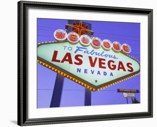 Welcome to Las Vegas Sign, Las Vegas, Nevada, USA-Gavin Hellier-Framed Photographic Print