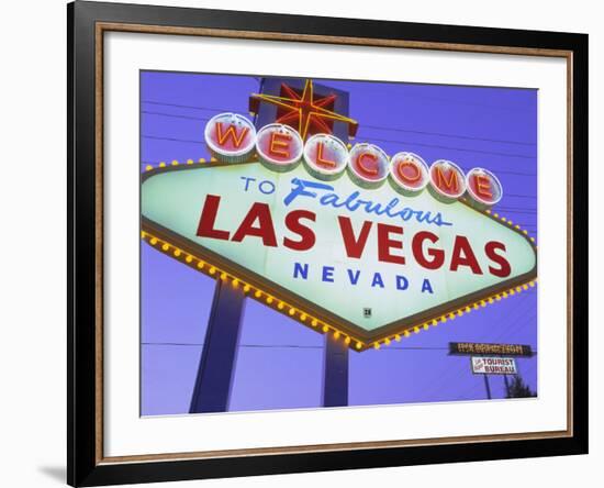 Welcome to Las Vegas Sign, Las Vegas, Nevada, USA-Gavin Hellier-Framed Photographic Print