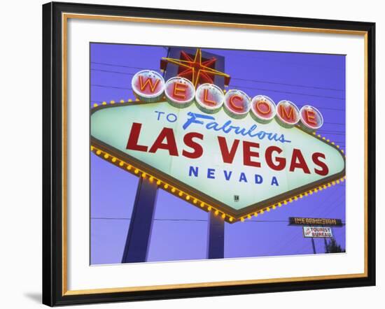 Welcome to Las Vegas Sign, Las Vegas, Nevada, USA-Gavin Hellier-Framed Photographic Print