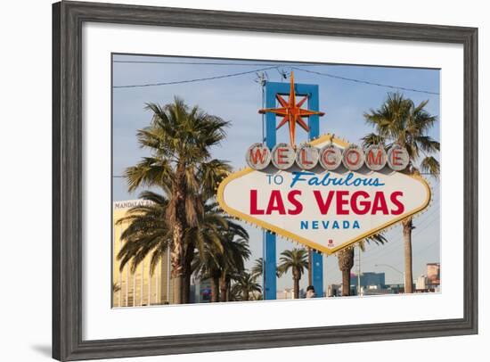 Welcome to Las Vegas Sign, Las Vegas, Nevada, USA-Michael DeFreitas-Framed Photographic Print