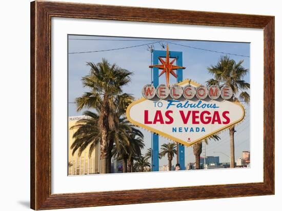 Welcome to Las Vegas Sign, Las Vegas, Nevada, USA-Michael DeFreitas-Framed Photographic Print