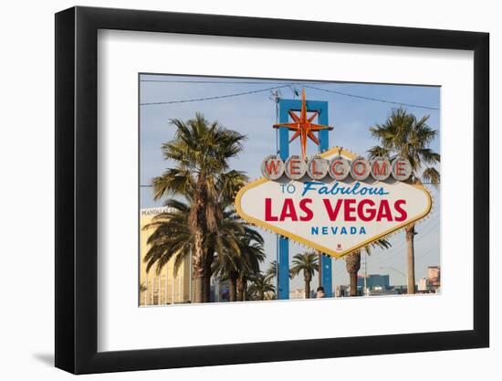 Welcome to Las Vegas Sign, Las Vegas, Nevada, USA-Michael DeFreitas-Framed Photographic Print