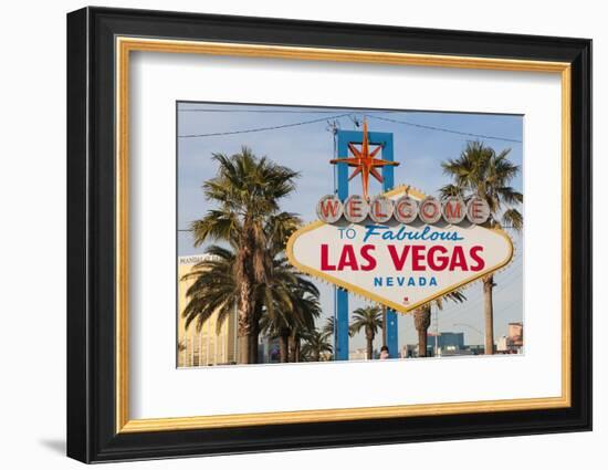 Welcome to Las Vegas Sign, Las Vegas, Nevada, USA-Michael DeFreitas-Framed Photographic Print