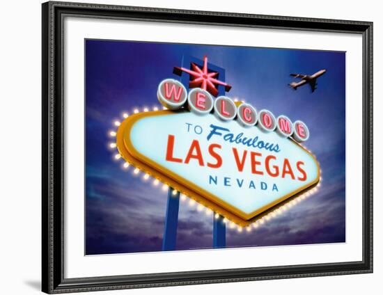 Welcome to Las Vegas-Matthias Kulka-Framed Art Print