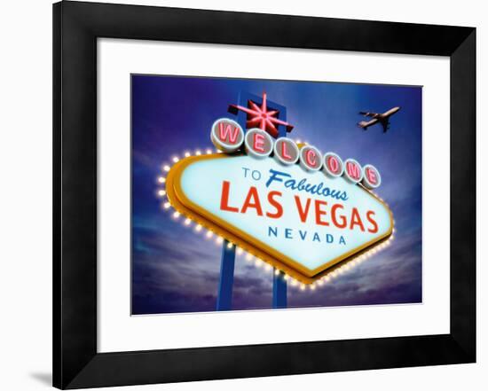 Welcome to Las Vegas-Matthias Kulka-Framed Art Print