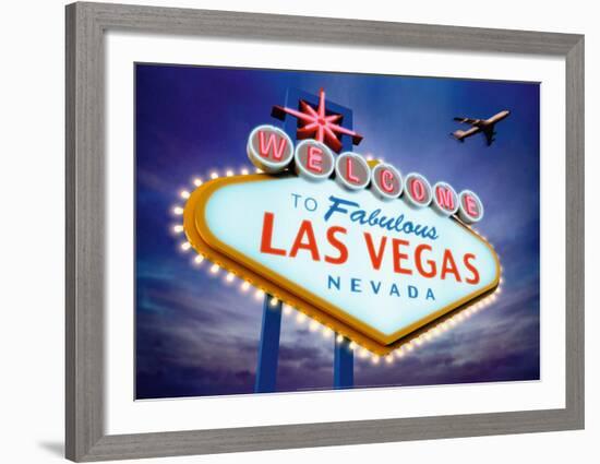 Welcome to Las Vegas-Matthias Kulka-Framed Art Print