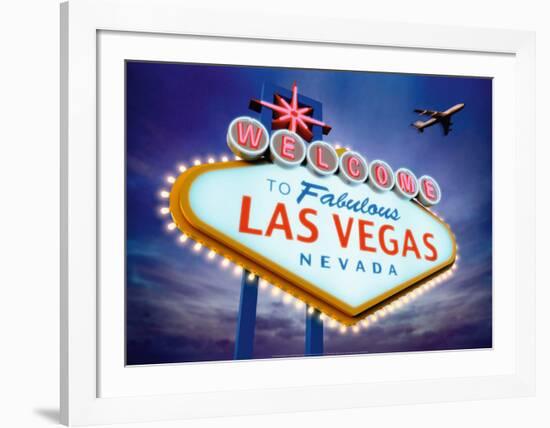 Welcome to Las Vegas-Matthias Kulka-Framed Art Print