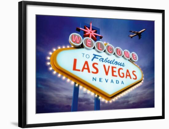 Welcome to Las Vegas-Matthias Kulka-Framed Art Print