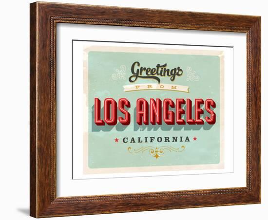 Welcome To Los Angeles-null-Framed Art Print