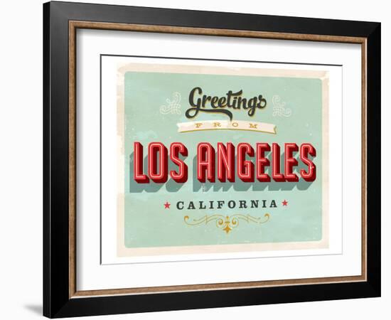 Welcome To Los Angeles-null-Framed Art Print