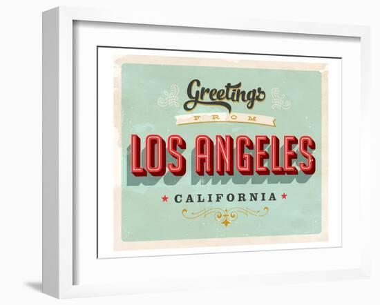 Welcome To Los Angeles-null-Framed Art Print